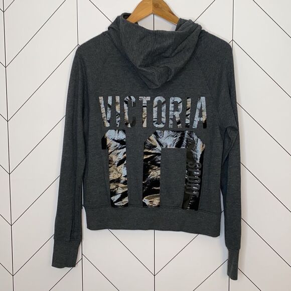 Victoria Secret Sport VSX Gray 10 Pullover Hoodie - Picture 1 of 5